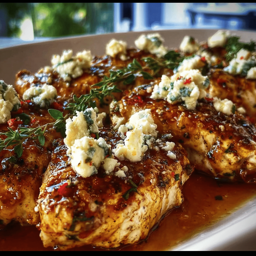 Hot Honey Infused Feta Chicken