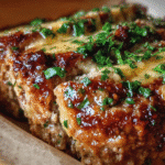 Juicy Garlic Parmesan Chicken Meatloaf