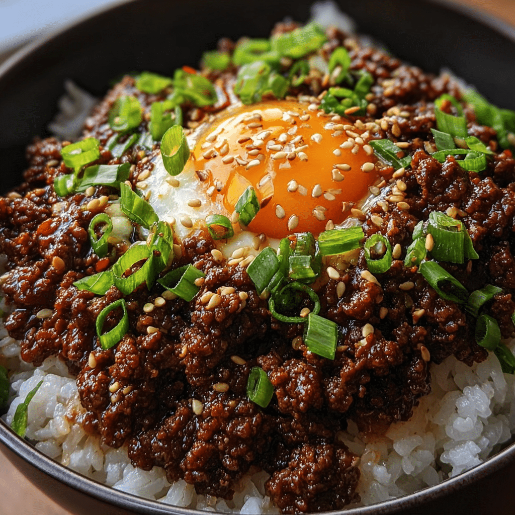 Korean Ground Beef Bowl