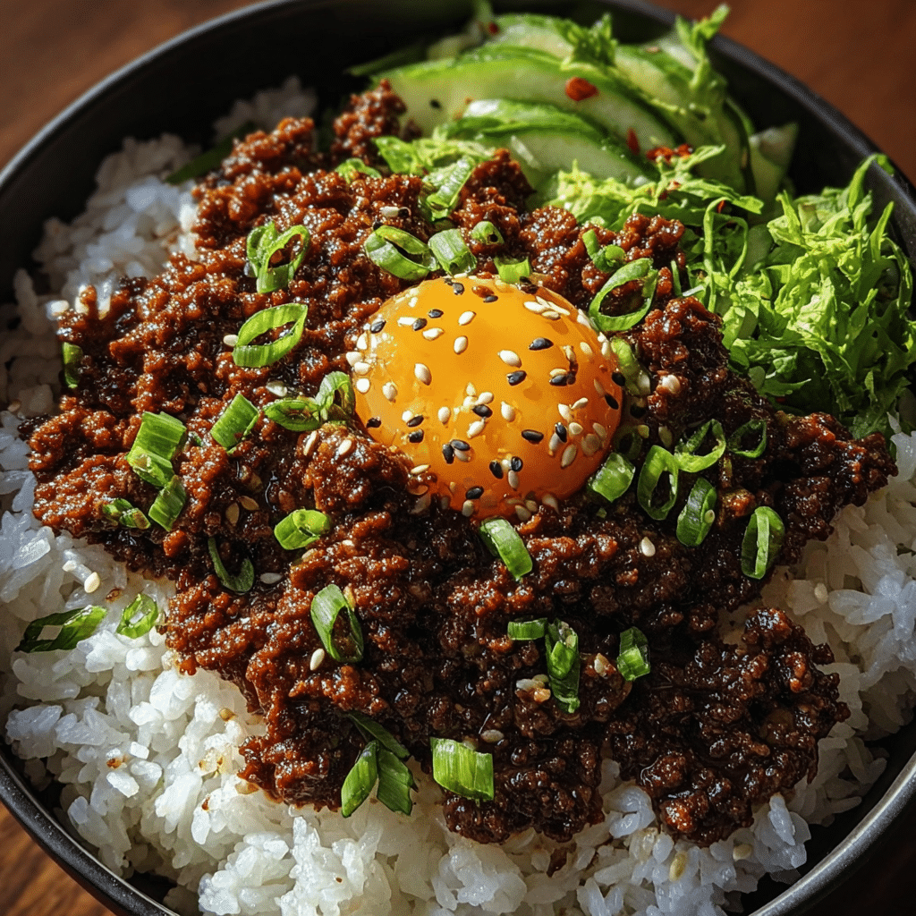 Korean Ground Beef Bowl