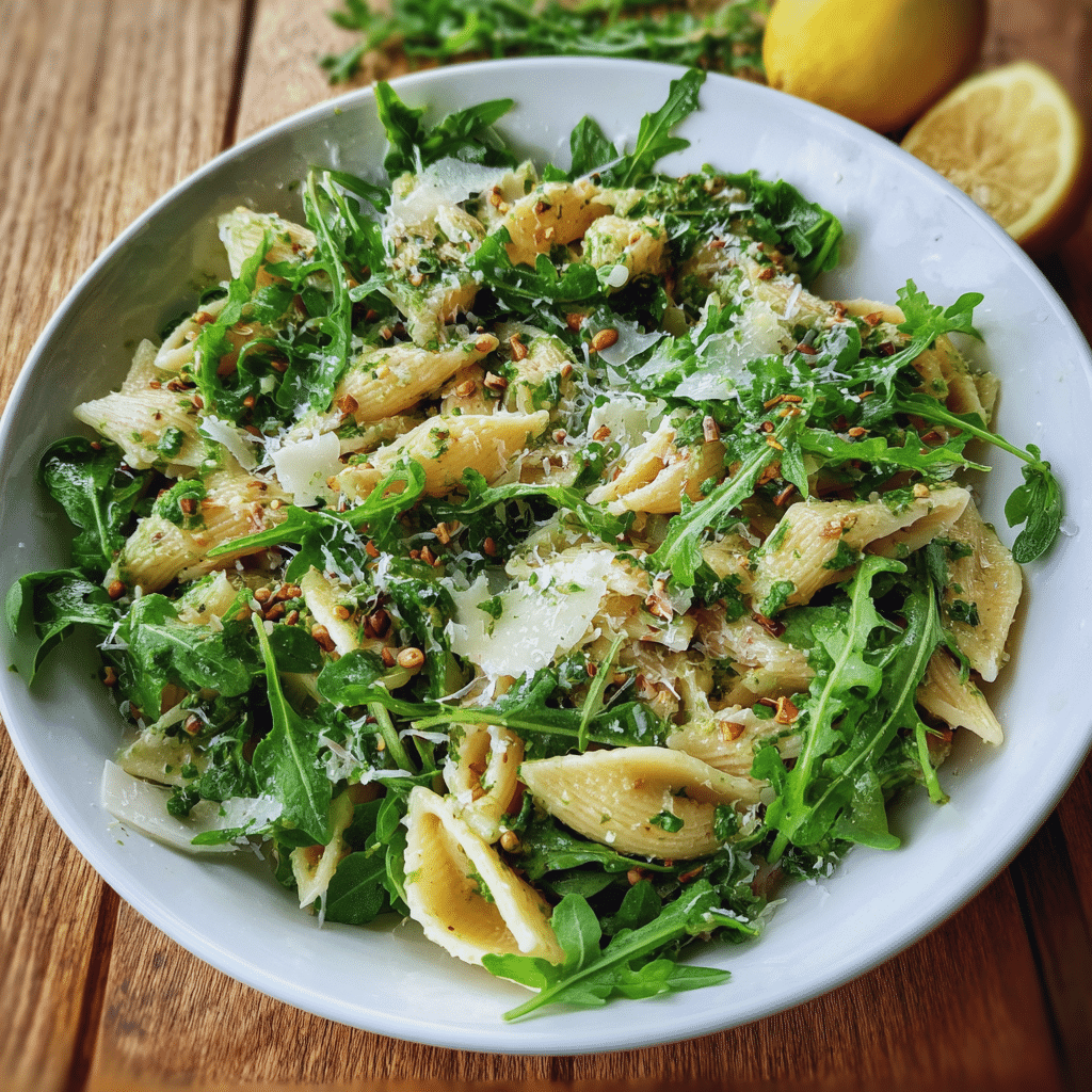 Lemon Arugula Pasta Salad