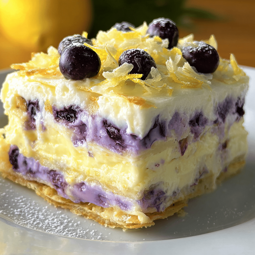 Lemon Blueberry Lasagna
