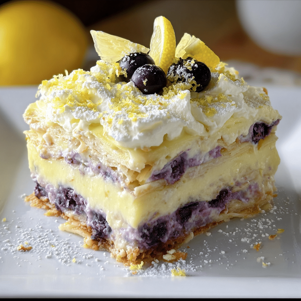 Lemon Blueberry Lasagna