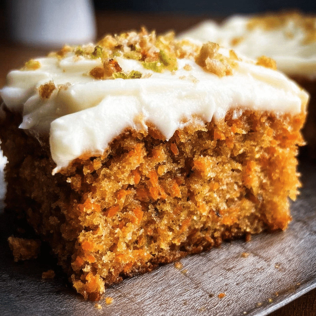 Moist Carrot Sheet Cake With Cream Cheese Frosting