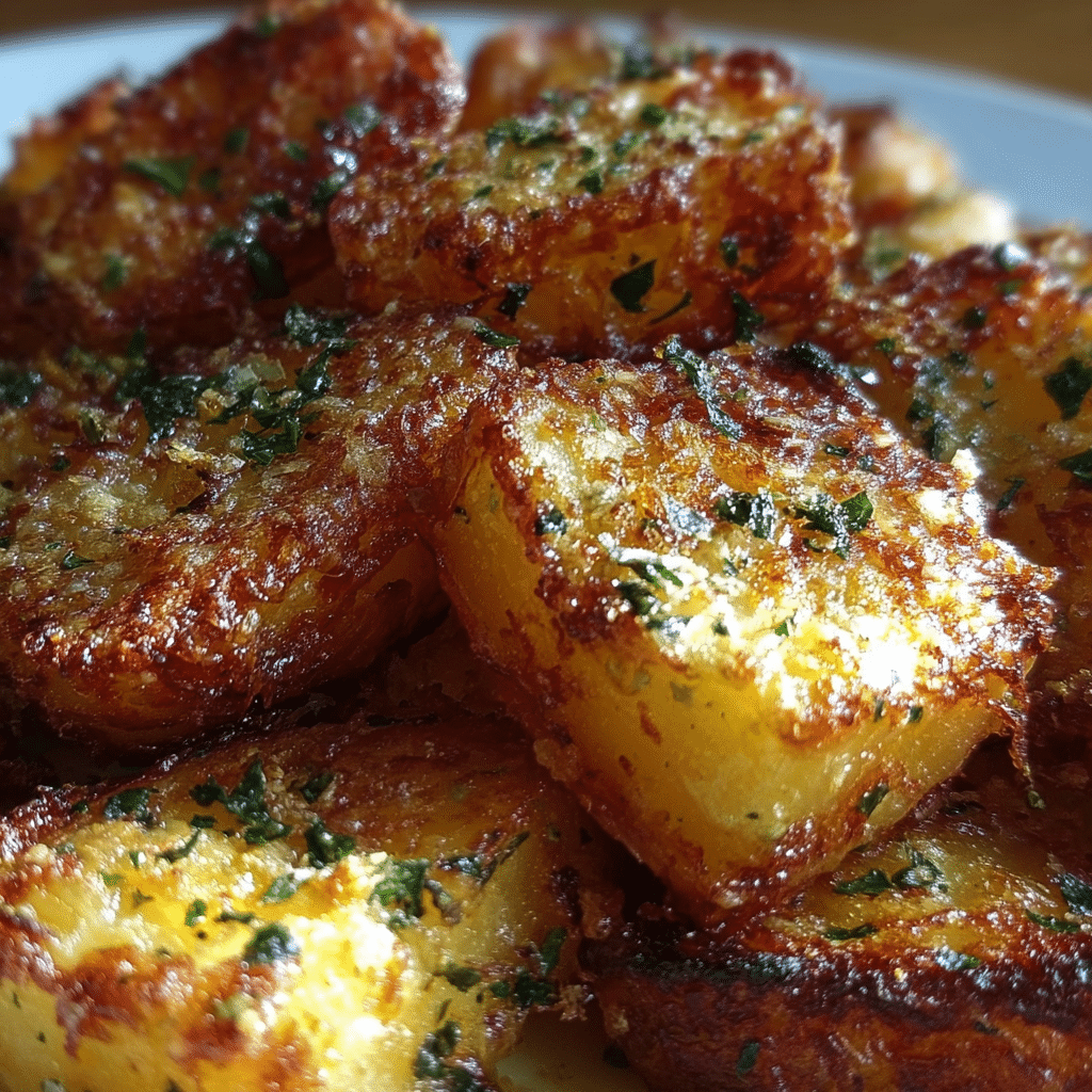 Mouthwatering Crispy Parmesan Potatoes