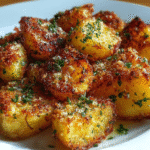 Mouthwatering Crispy Parmesan Potatoes