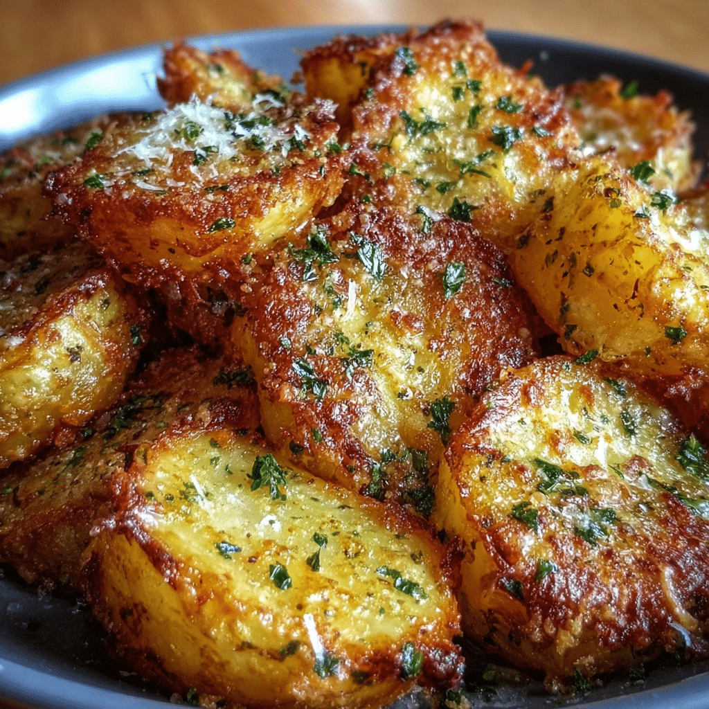 Mouthwatering Crispy Parmesan Potatoes