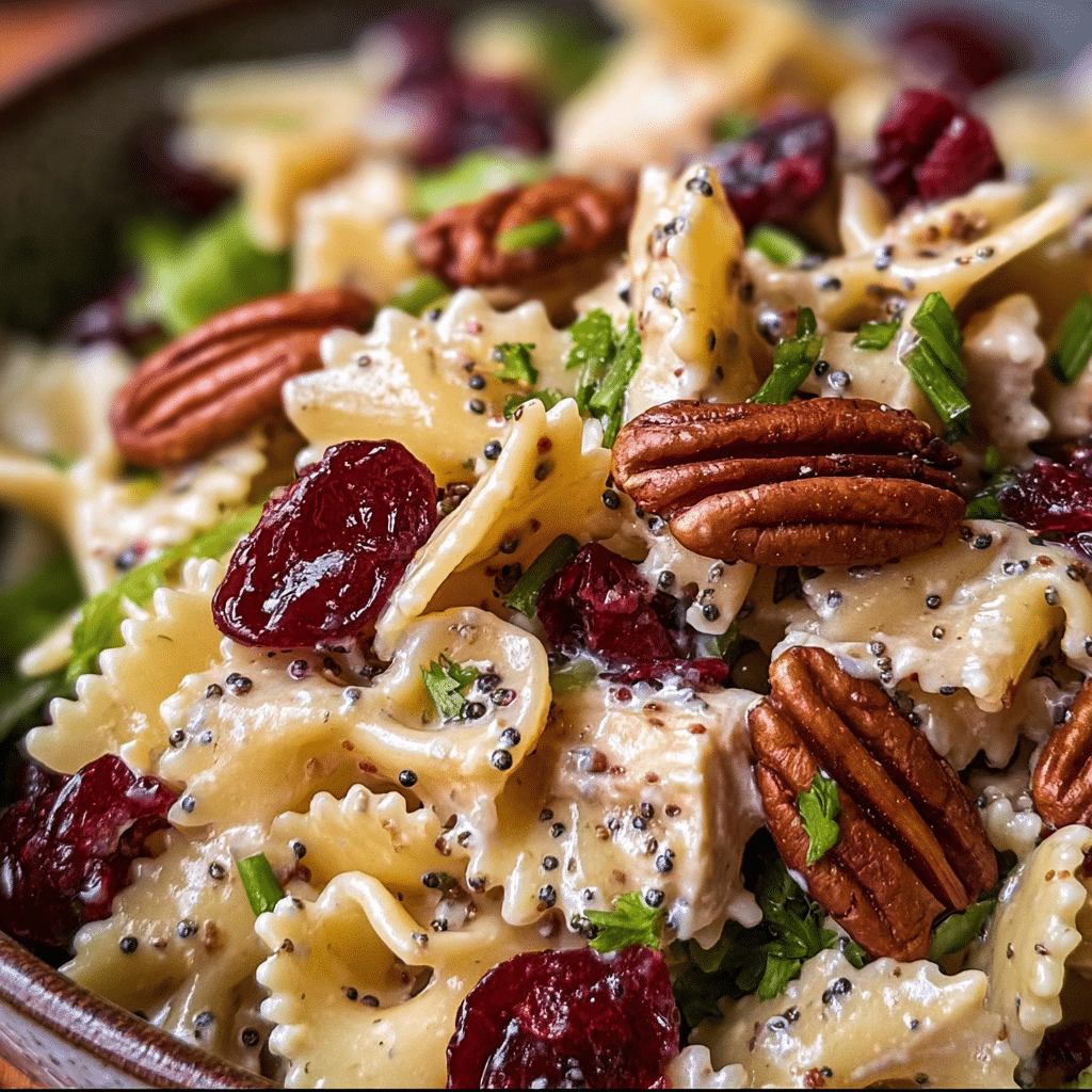 Pecan Cranberry Pasta Salad