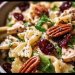 Pecan Cranberry Pasta Salad