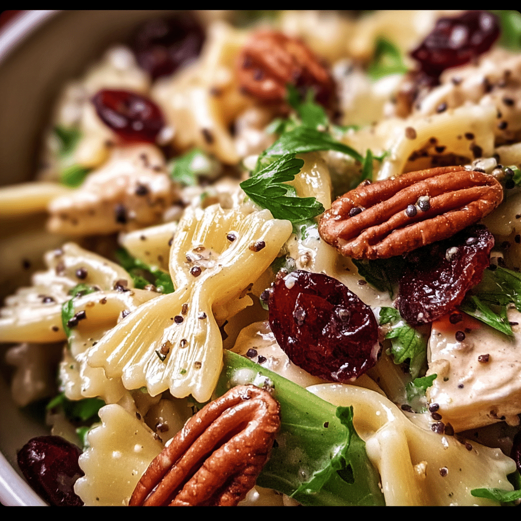 Pecan Cranberry Pasta Salad