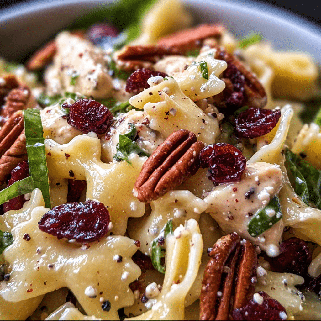 Pecan Cranberry Pasta Salad