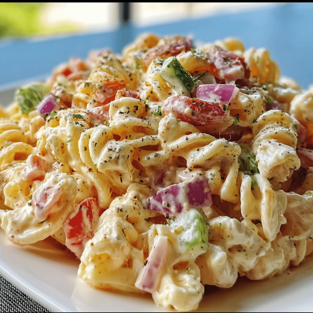 Pink Cadillac Pasta Salad