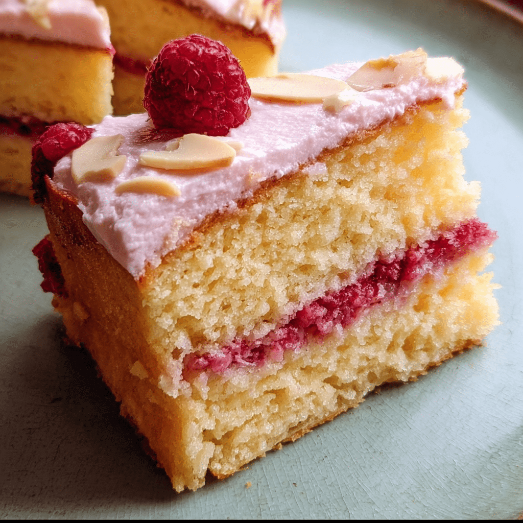 Raspberry Almomnd Cake