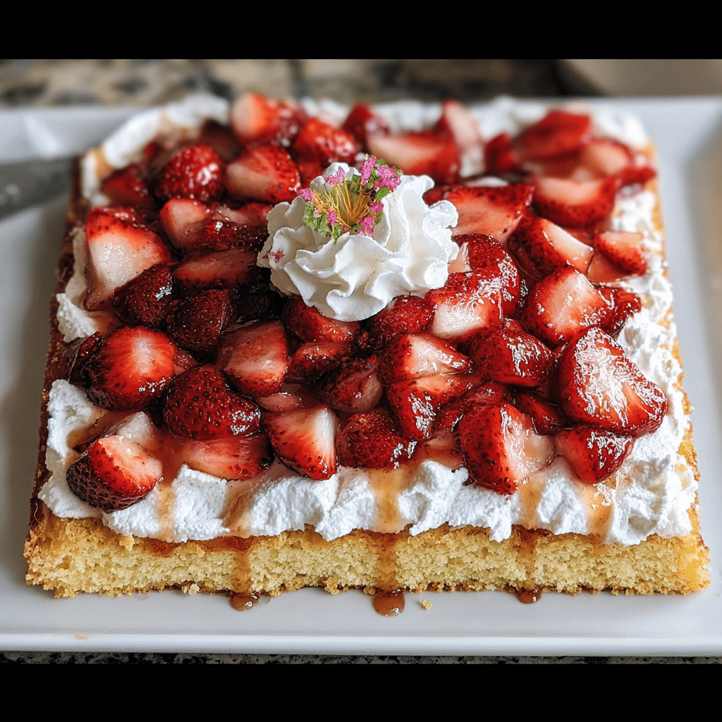 Sheet Pan Strawberry Shortcake