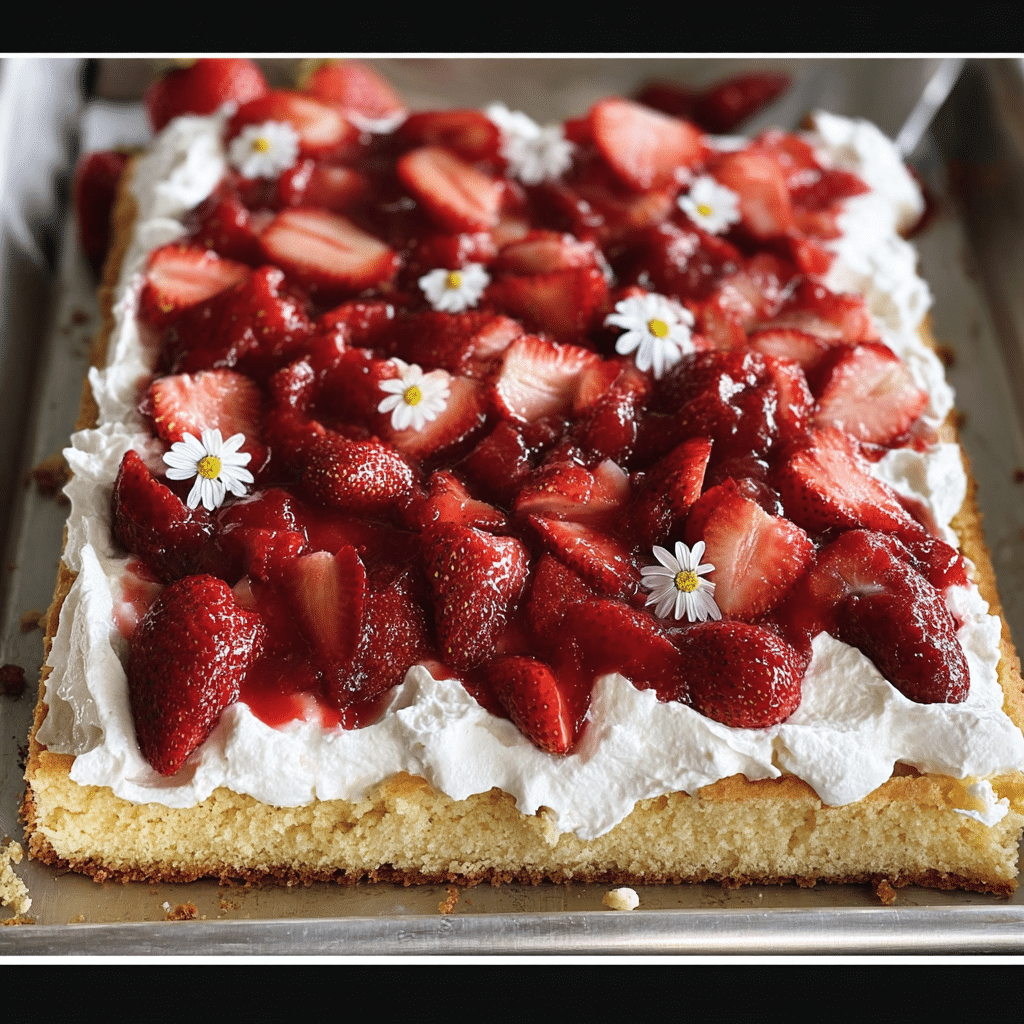 Sheet Pan Strawberry Shortcake