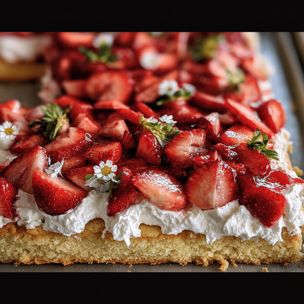 Sheet Pan Strawberry Shortcake