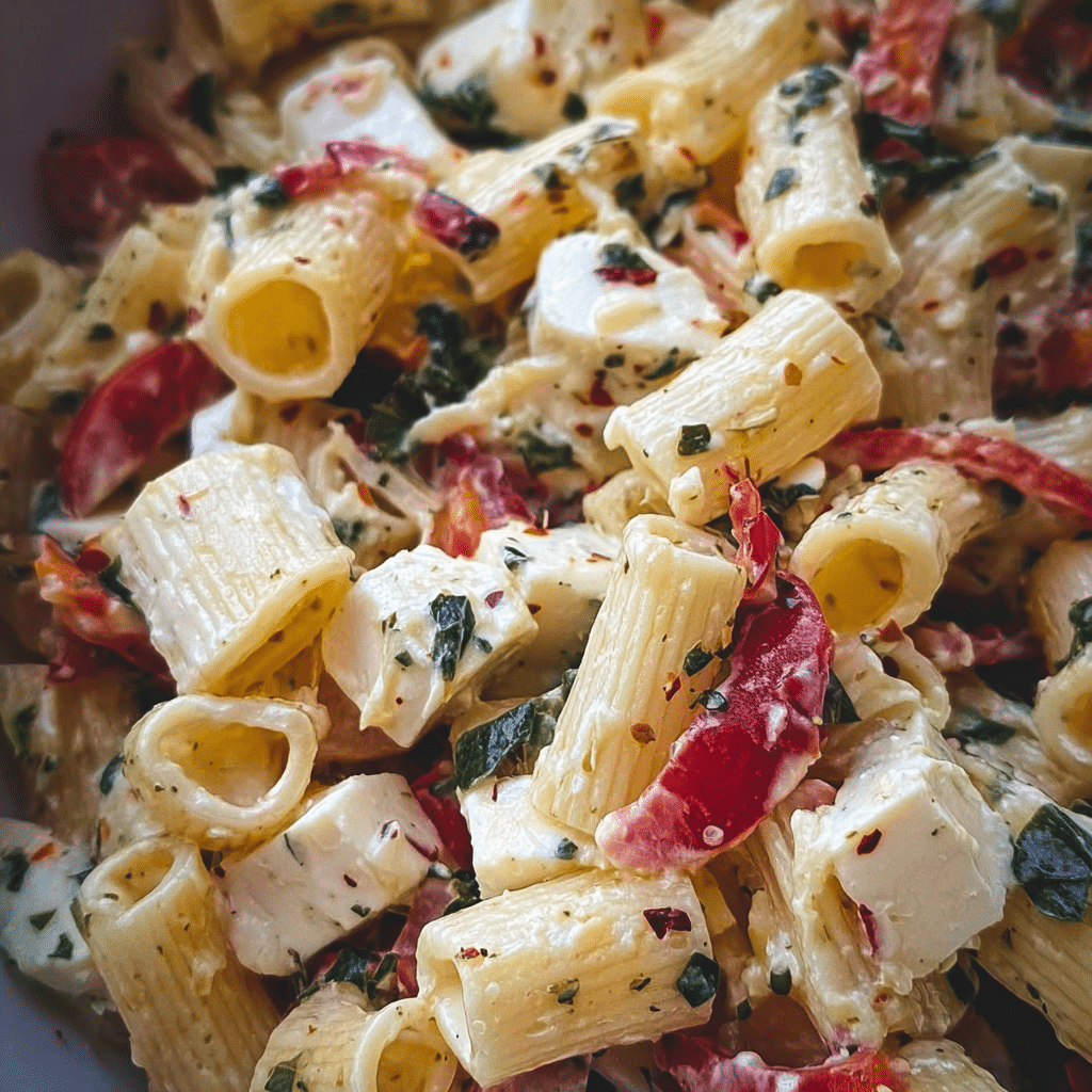 Smoked Mozzarella Pasta Salad
