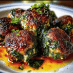 Spinach & Garlic Meatballs