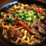 Sticky Beef Noodles