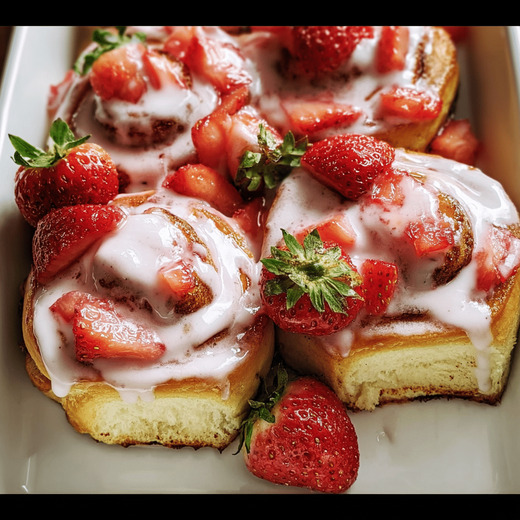 Strawberry Cinnamon Rolls