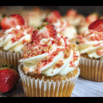 Strawberry Crunch Cupcakes