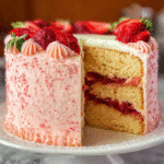 Strawberry Moscato Layer Cake