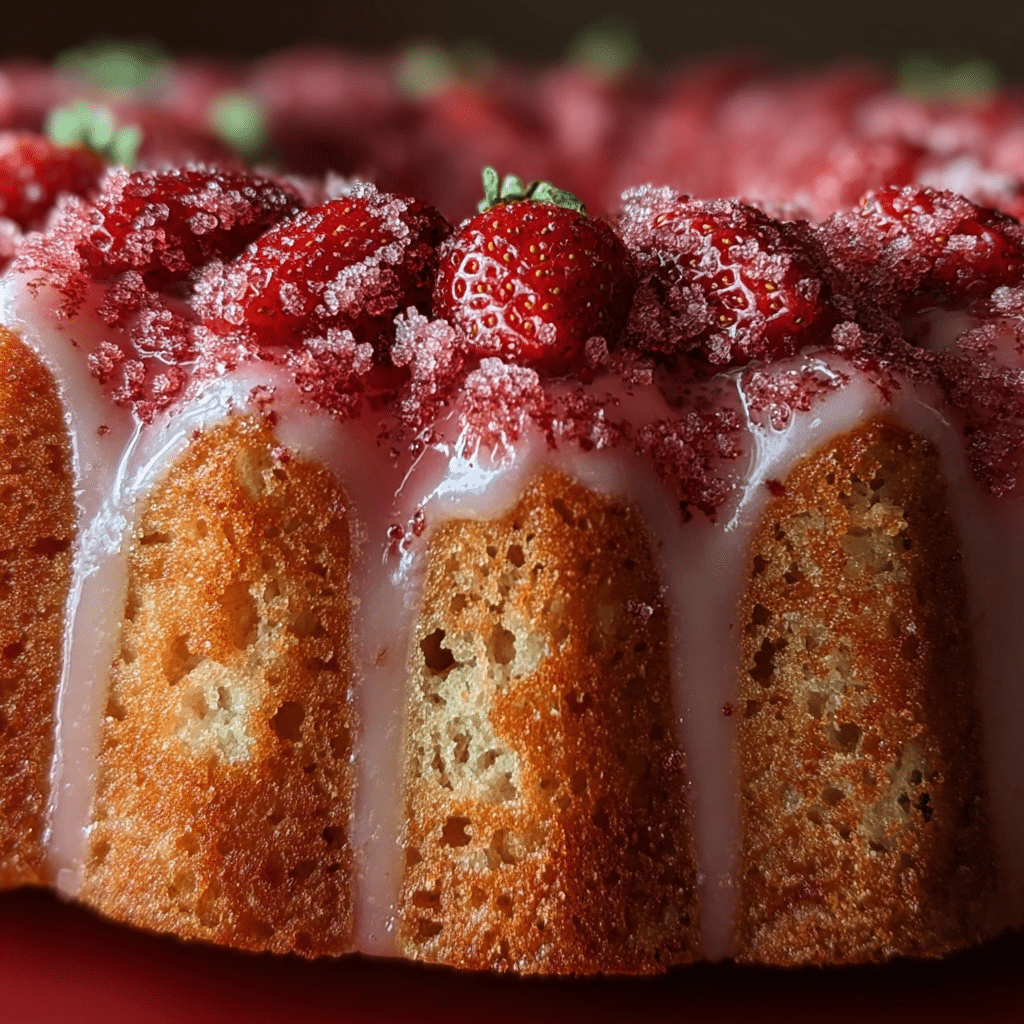 Strawberry Pound Cake