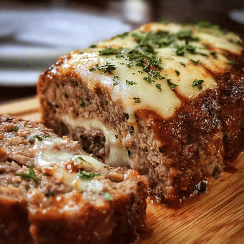 Stuffed Meatloaf With Mozzarella