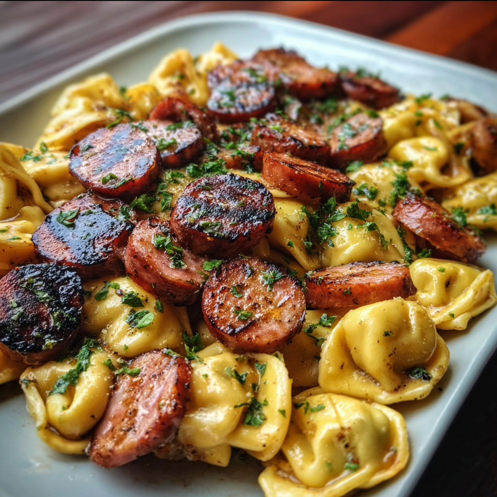 Blackstone Grilled Kielbasa Tortellini