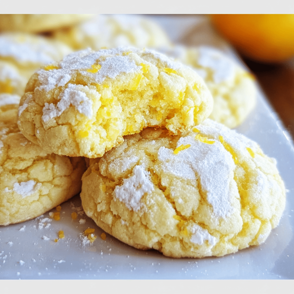 Cake Mix Lemon Cookies