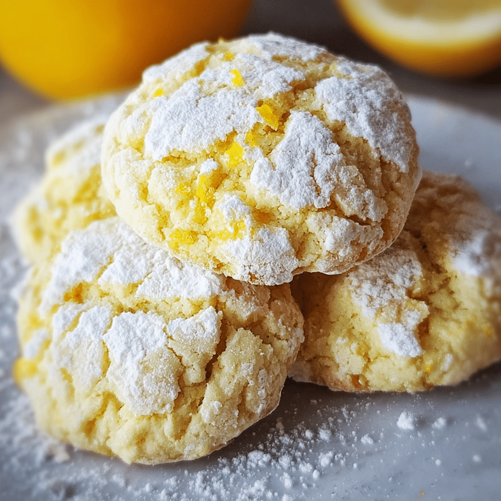 Cake Mix Lemon Cookies