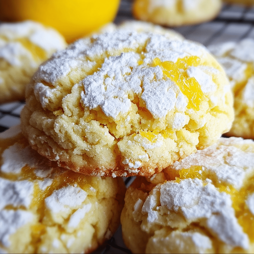 Cake Mix Lemon Cookies