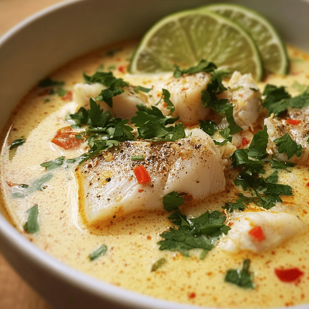 Coconut Lime Fish Soup