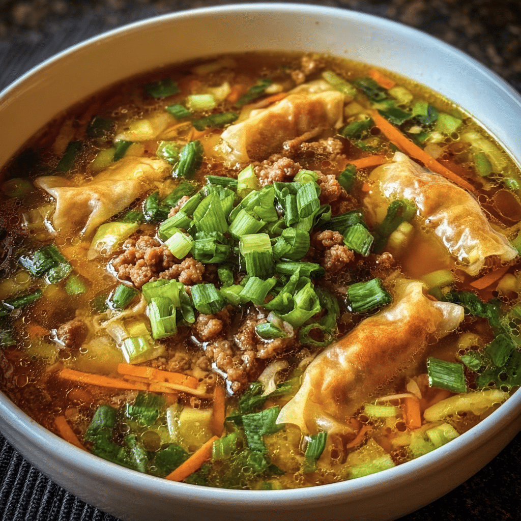 Cozy One Pot Egg Roll Soup