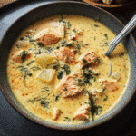 Creamy Finnish Salmon Soup With Dill