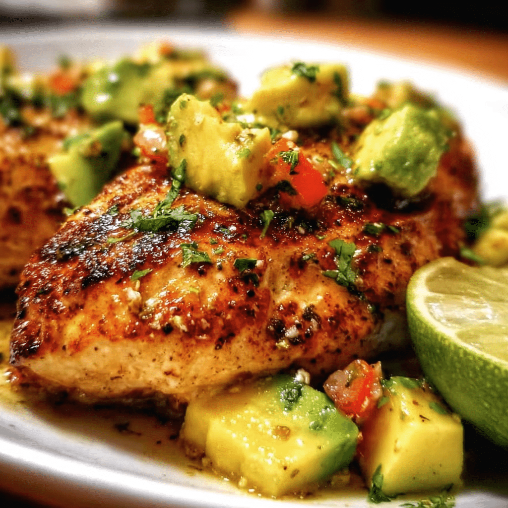 Fiesta Lime Chicken With Avocado