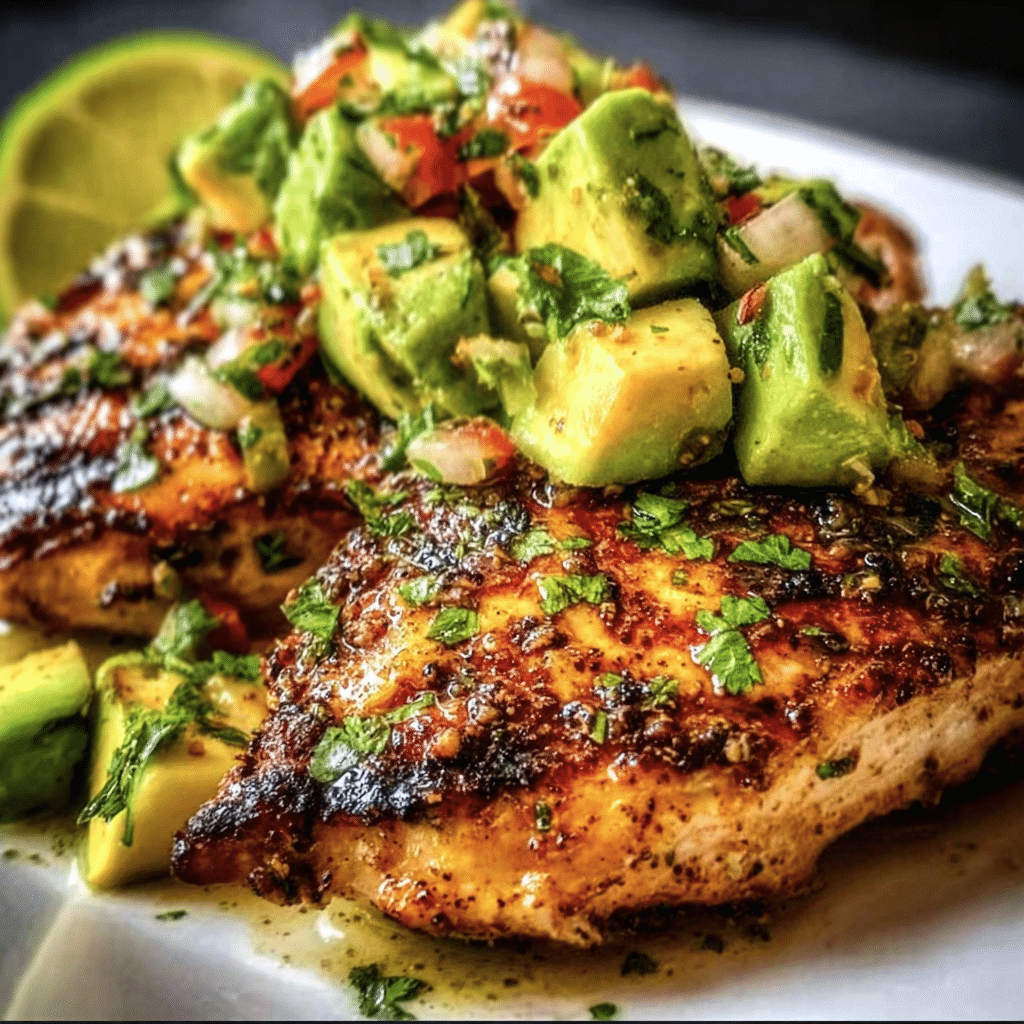 Fiesta Lime Chicken With Avocado