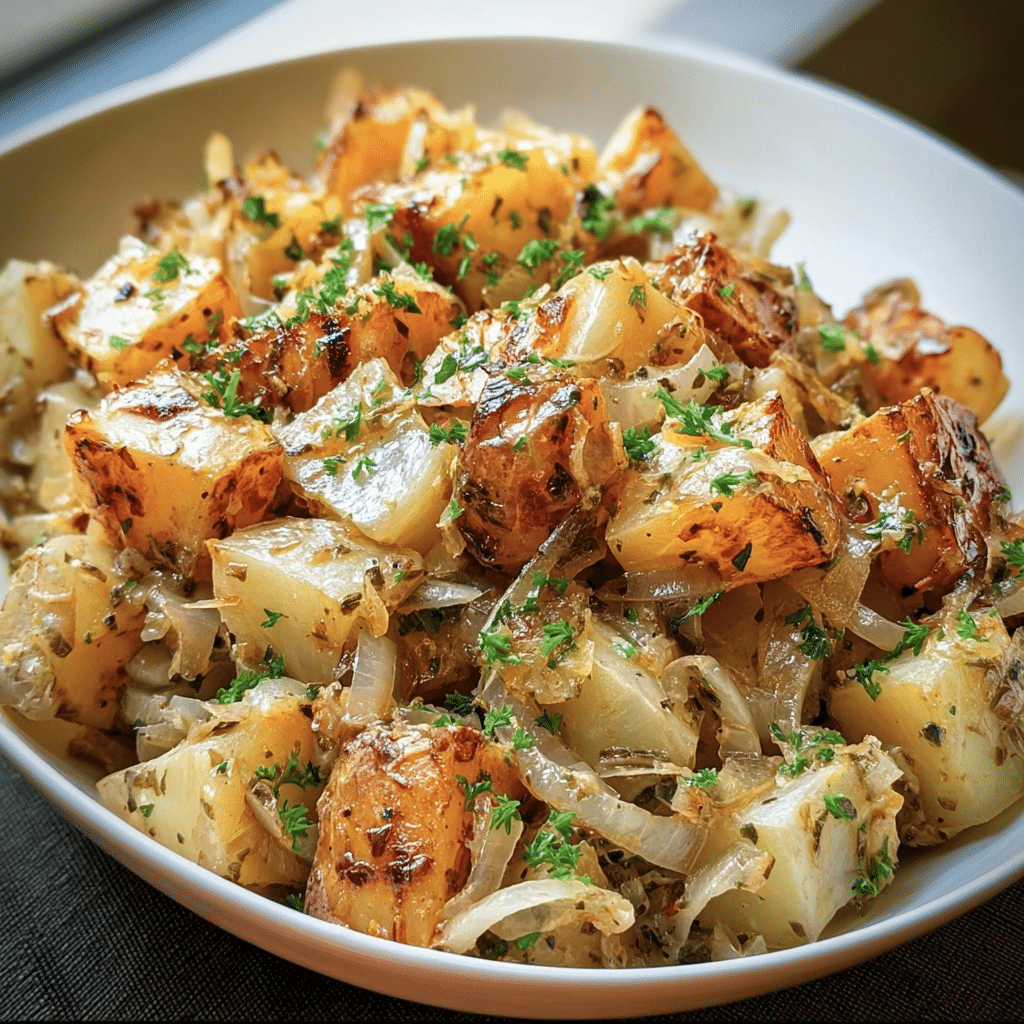 French Onion Potato Salad