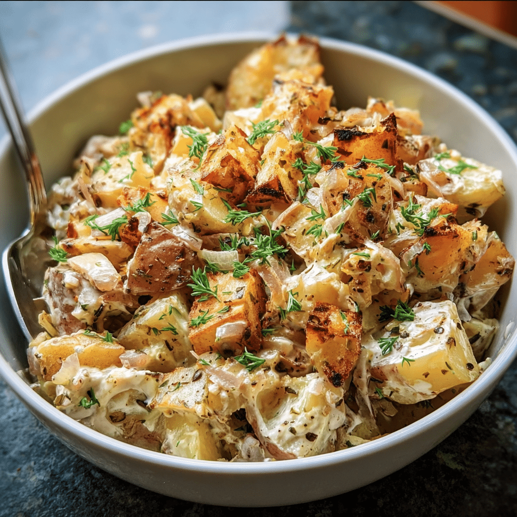 French Onion Potato Salad