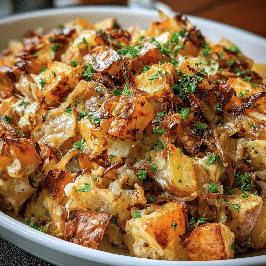 French Onion Potato Salad