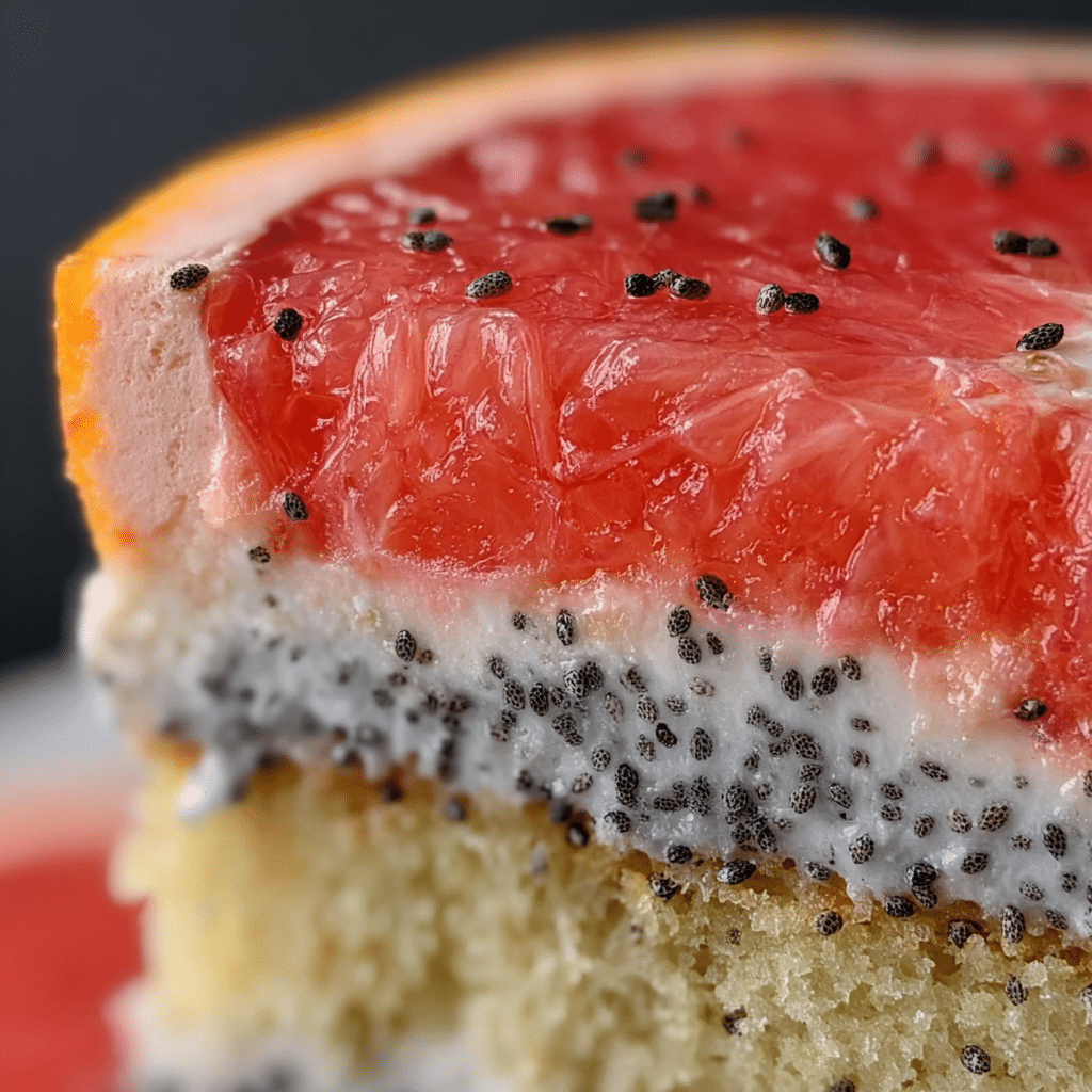 Grapefruit Poppy Seed Cake