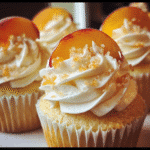 Honey Peach Cream Cheese Cupcakes