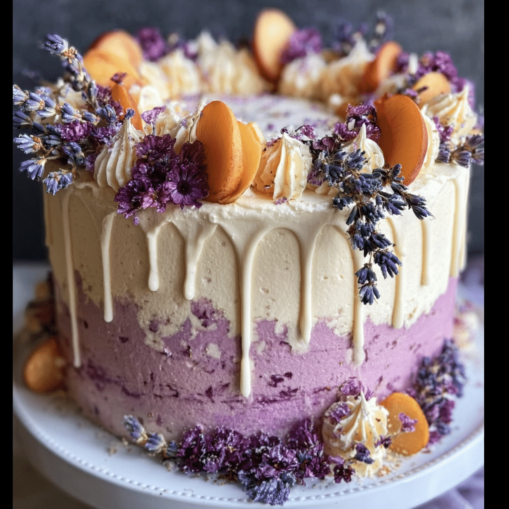 Lavender And Peach Dream Cake