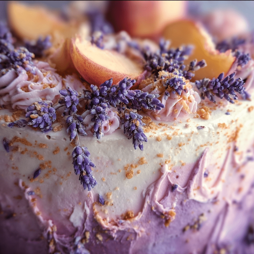 Lavender And Peach Dream Cake