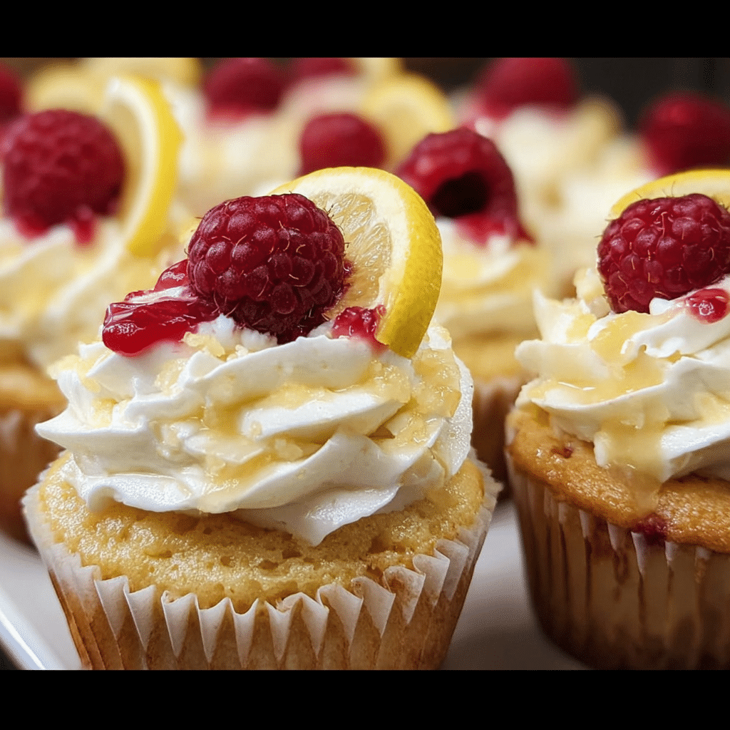 Lemon Raspberry Cupcakes