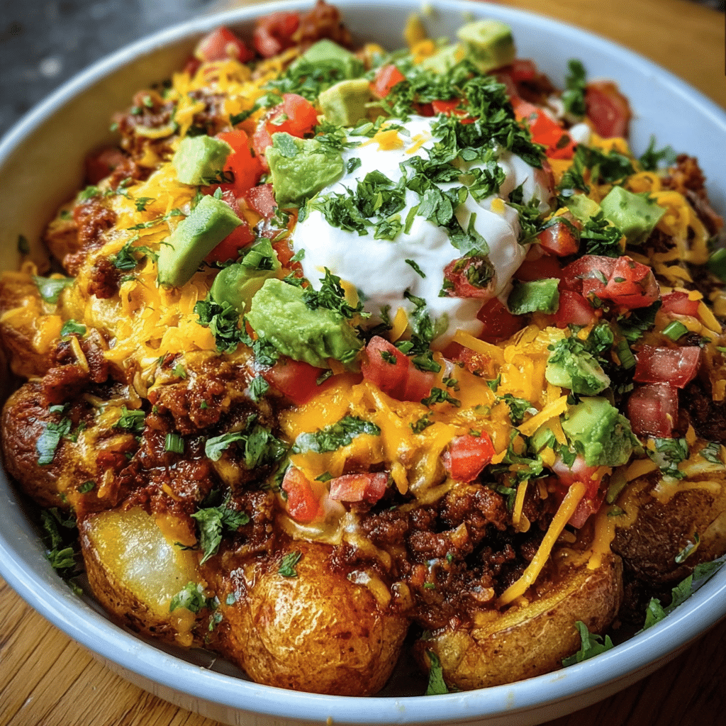 Loaded Potato Taco Bowl