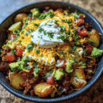 Loaded Potato Taco Bowl