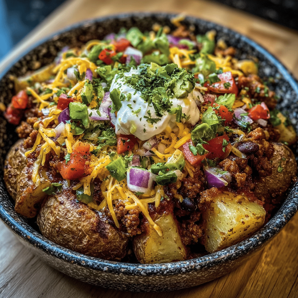 Loaded Potato Taco Bowl