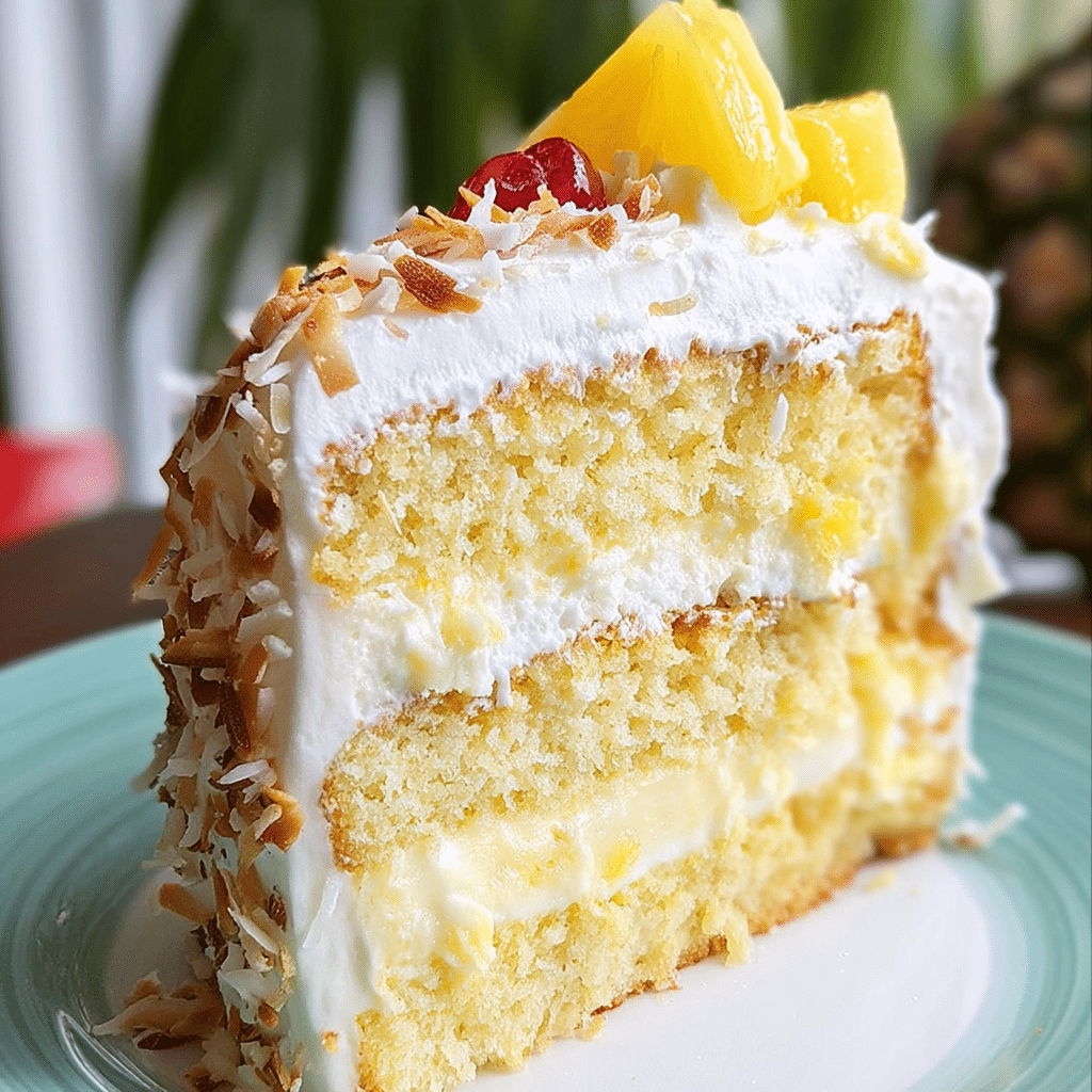 Pina Colada Layer Cake