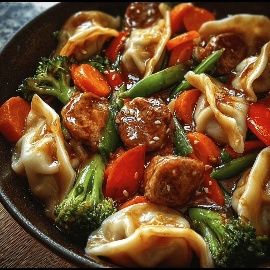 Quick Potsticker Stir Fry